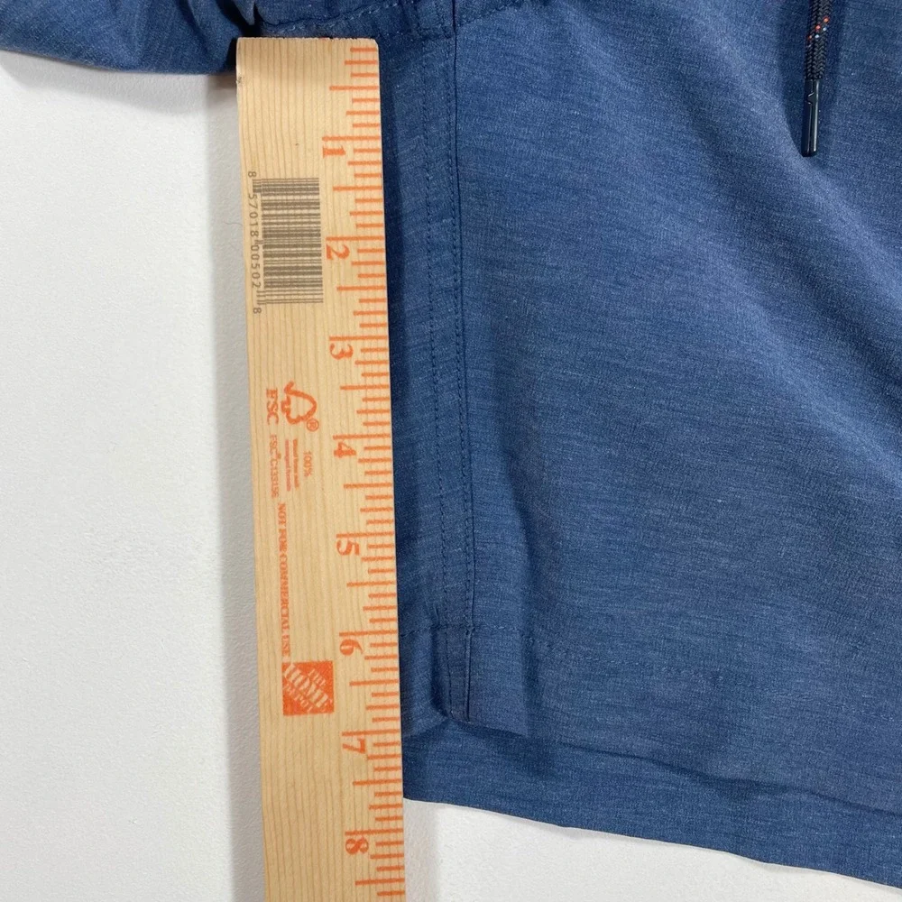 Faherty All Day Shorts Mens Small Recycled Stretch Drawstring Blue Peformance